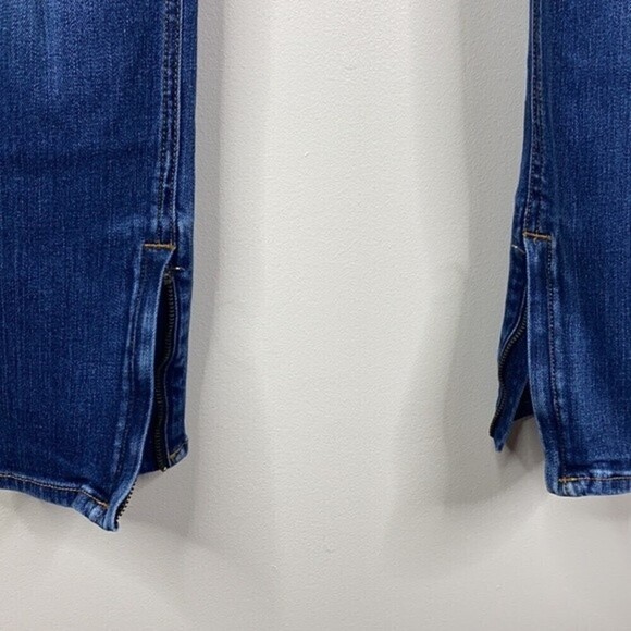 Rag & Bone Skinny Distressed Zipper Capri Jeans 25 - Picture 5 of 8